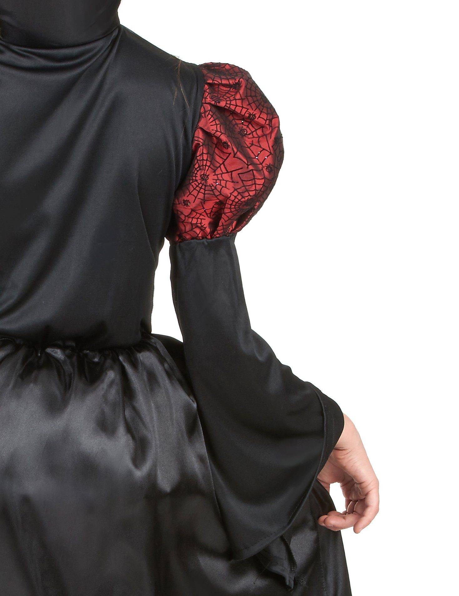 JADEO Kostüm Gefährliche Vampirin Halloween-Kinderkostüm rot-schwarz
