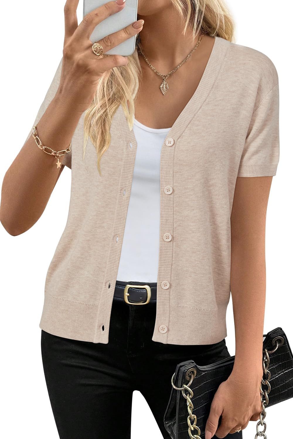 Arach&Cloz Strickjacke Arach&Cloz Damen Wool Blend günstig online kaufen