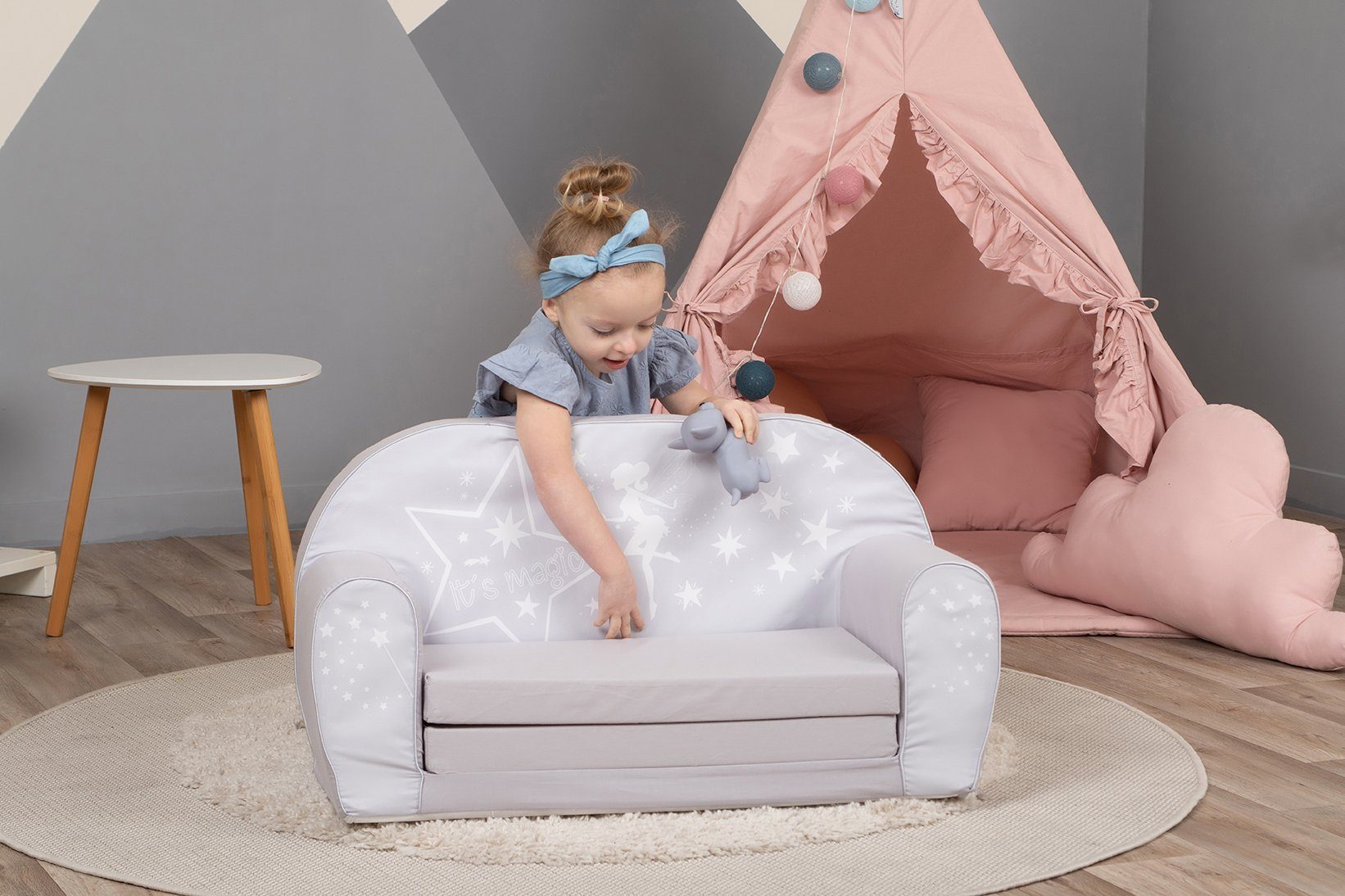 Knorrtoys® Sofa Kinder; Made in Fairy Europe Grey, für