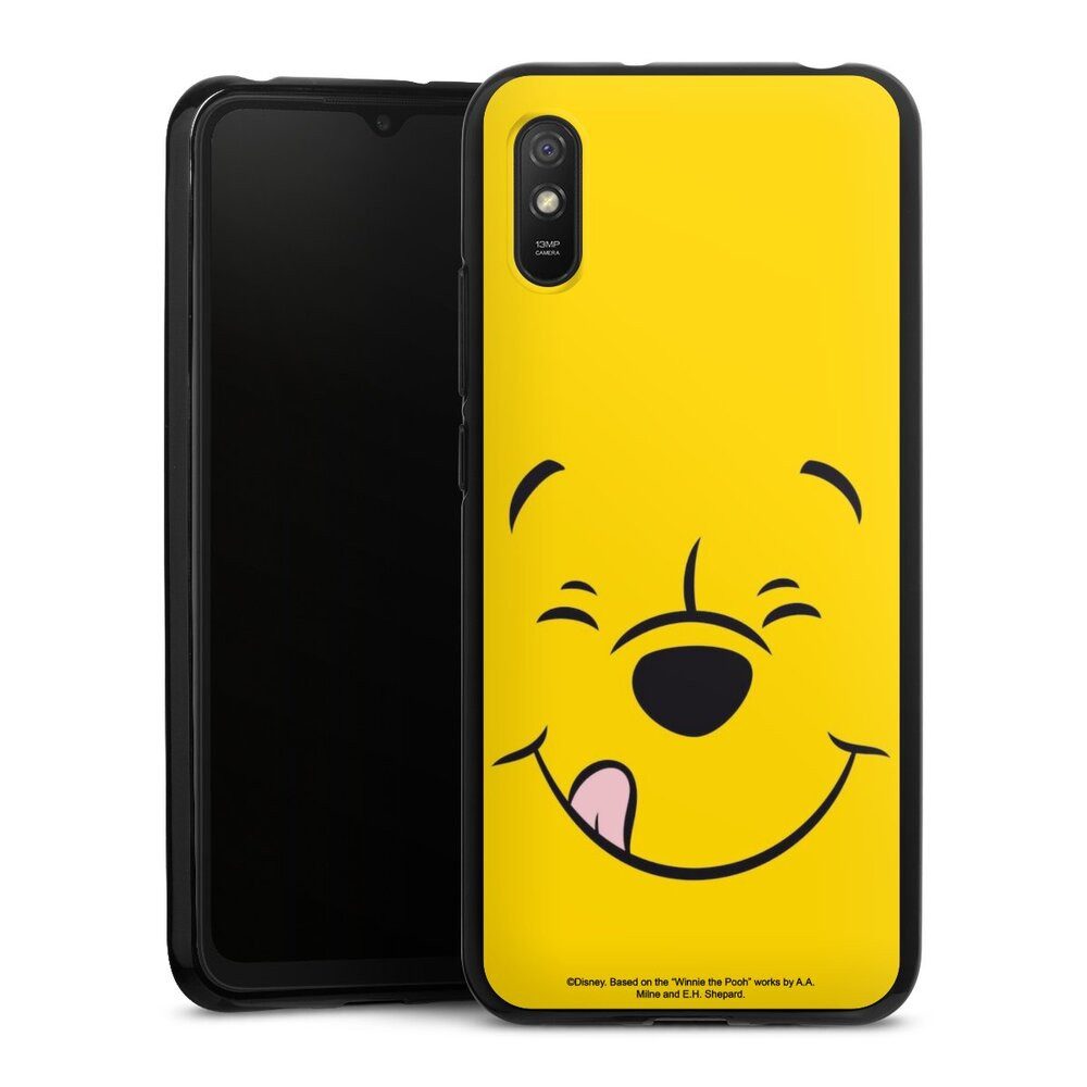 DeinDesign Handyhülle Winnie Puuh Offizielles Lizenzprodukt Disney Puuh Closeup, Xiaomi Redmi 9A Silikon Hülle Bumper Case Handy Schutzhülle