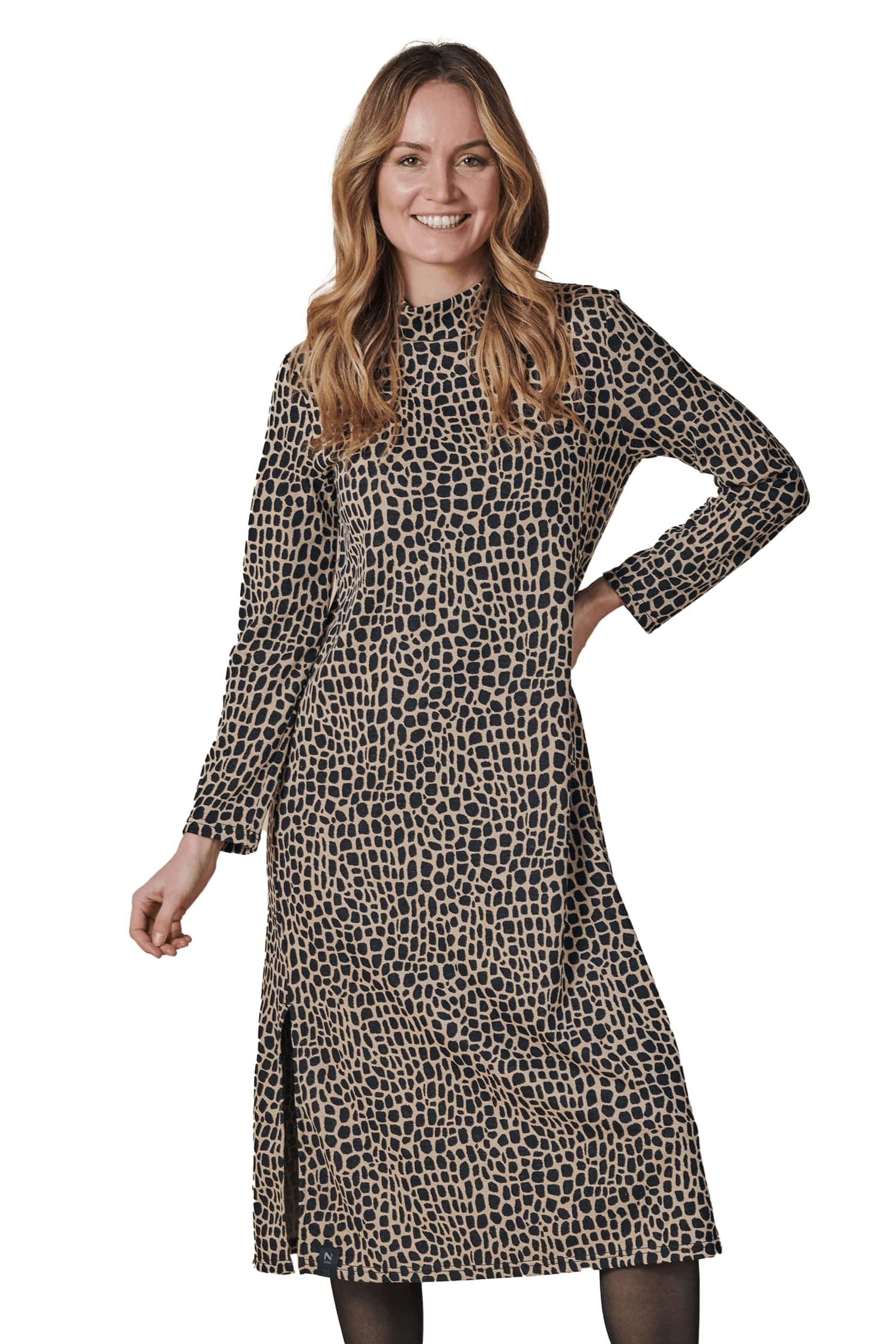 Shirtkleid ZHMANARA ANIMAL Dress JET BLACK