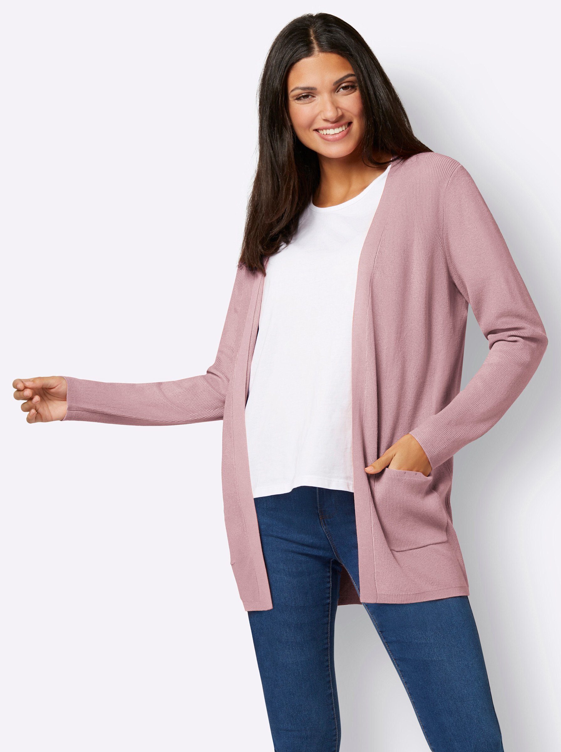 Sieh an! Strickjacke Longstrickjacke . günstig online kaufen