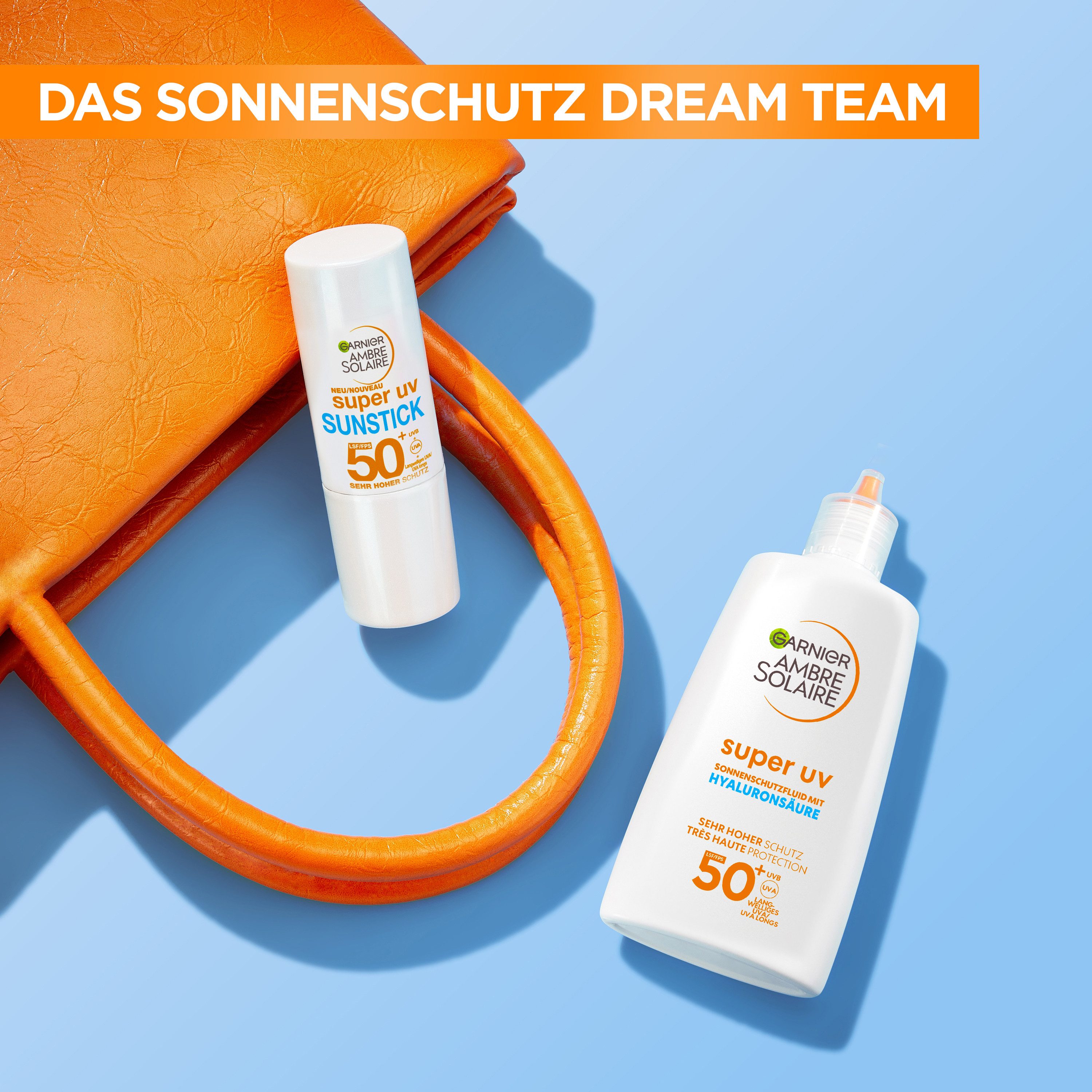 GARNIER After Sun Garnier Super UV Sunstick LSF 50+, Kompakte Größe, spendet Feuchtigkeit, nicht fettend und klebend.