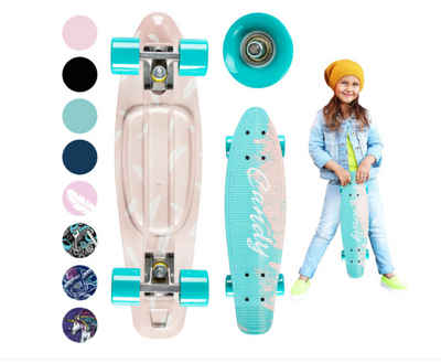 LeNoSa Miniskateboard QKIDS GALAXY Skateboard ABEC-7 Lager • 60 mm PU-Rädern (1-St), verschiedene Motive