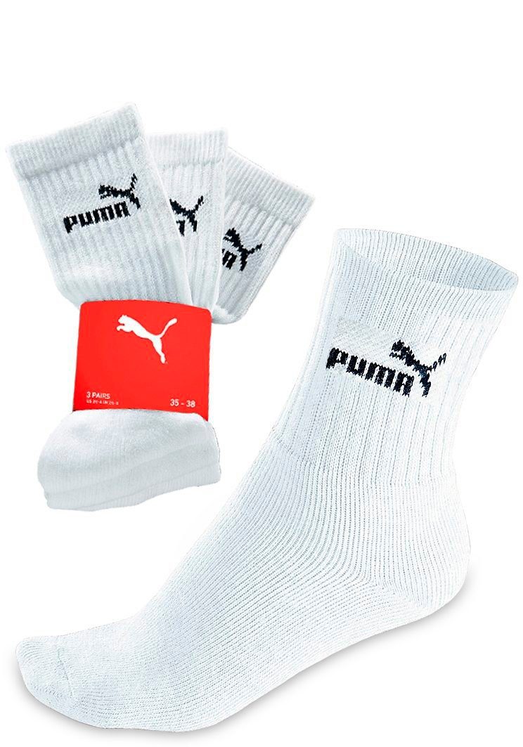 PUMA Freizeitsocken (3-Paar) in strapazierfähiger Qualität