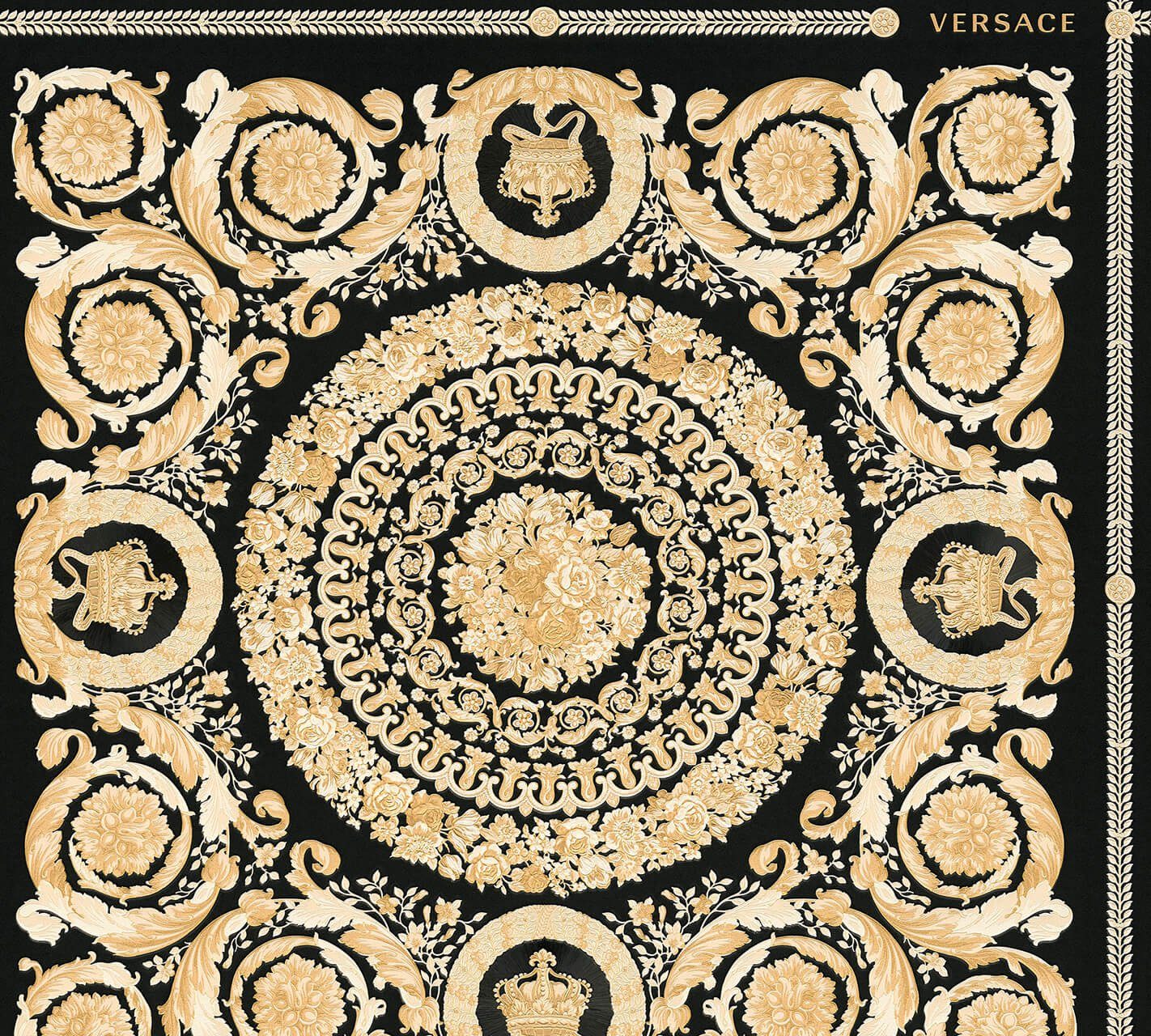 KUNSTLOFT Vliestapete Versace Heritage 3 0.7x10.05 m, Leicht glänzend, lichtbeständige Design Tapete