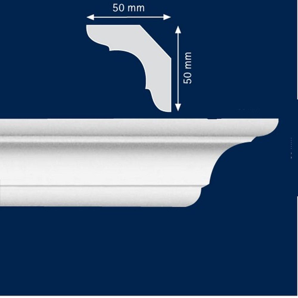 PROVISTON Stuckleiste Polystyrol, 50 x 50 günstig online kaufen