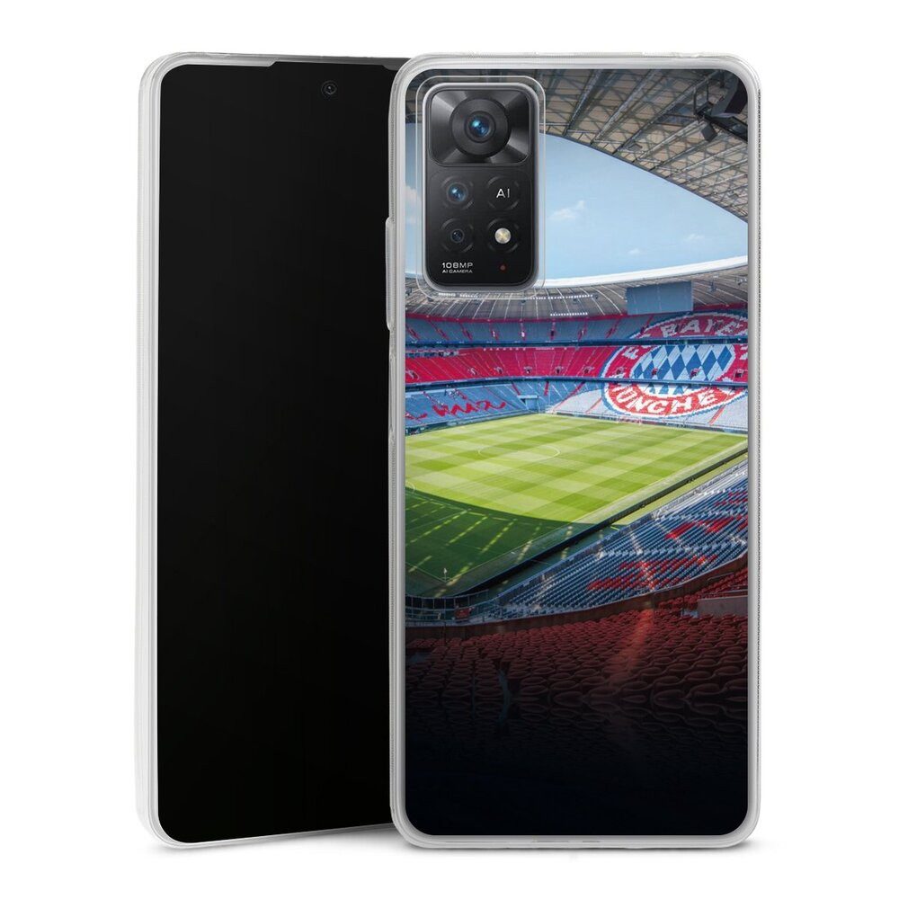 DeinDesign Handyhülle FC Bayern München FCB Stadion Stadion FC Bayern - Color, Xiaomi Redmi Note 11 Pro 4G Slim Case Silikon Hülle Ultra Dünn
