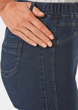 GOLDNER Bequeme Jeans Super elastische Jeans Louisa mit figurstreckenden Nähten