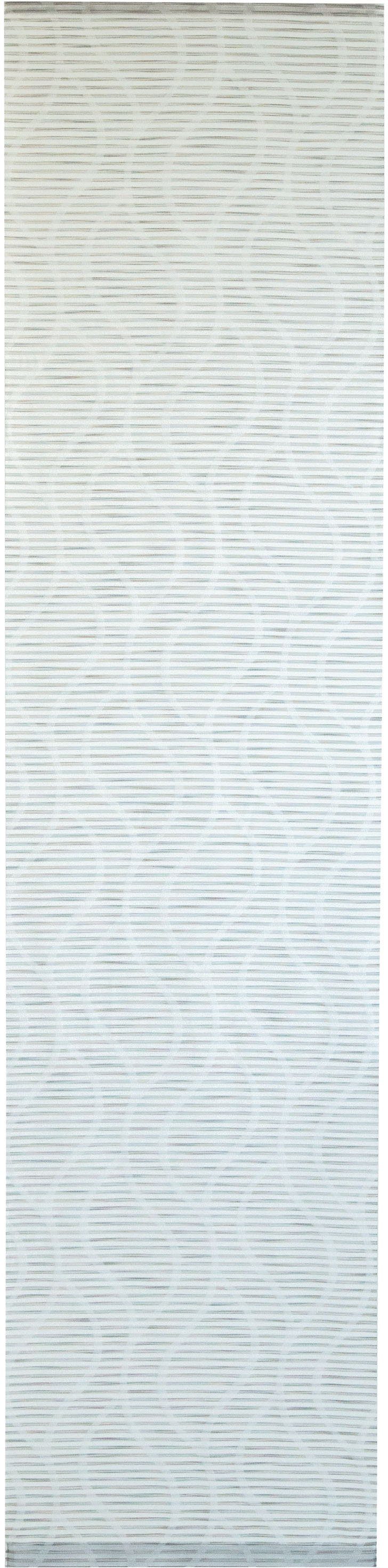 HOMING Schiebegardine Genaro (1 St), Hakenaufhängung, halbtransparent, Ausbrenner, Streifen, Wellen, modern, Wohnzimmer, Schlafzimmer