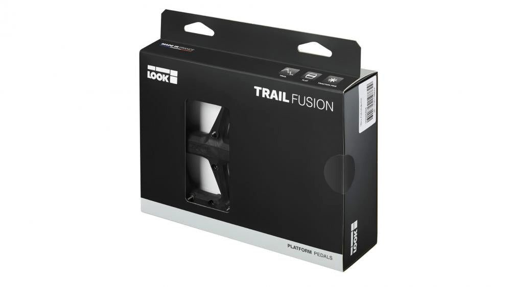Look Plattformpedale LOOK Plattformpedale Trail Fusion schwarz, Composite Körper, Chromoly-