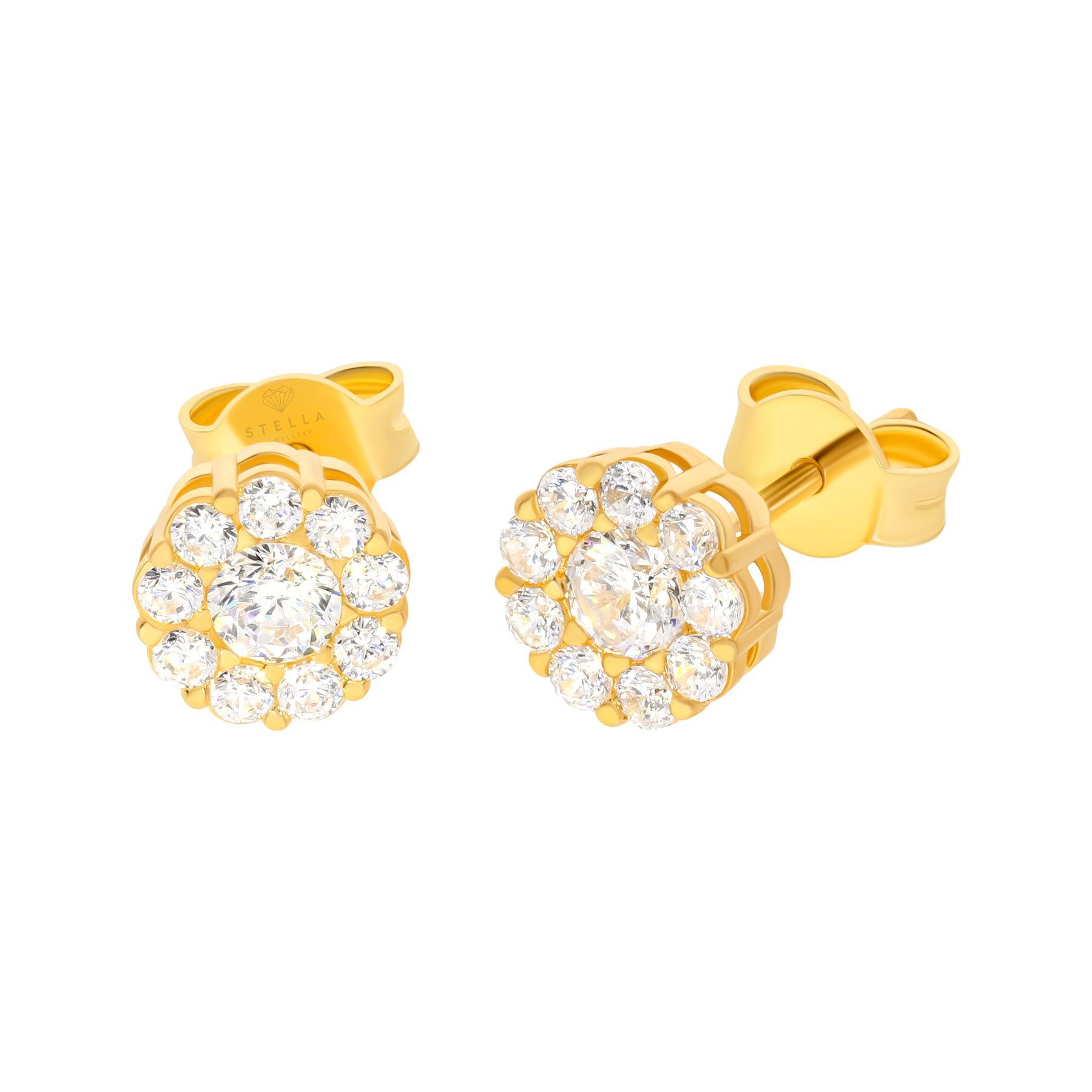 Stella-Jewellery Paar Ohrstecker 585er Gold Ohrstecker günstig online kaufen