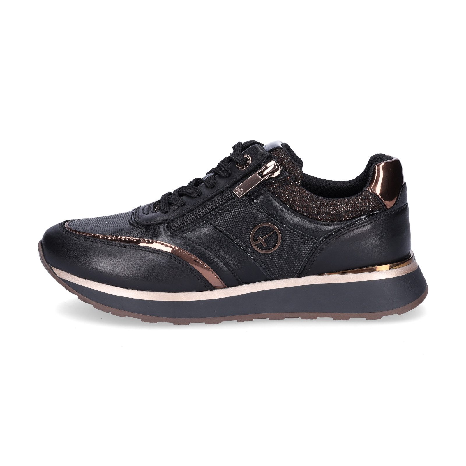Tamaris Tamaris Damen Sneaker schwarz kupfer günstig online kaufen