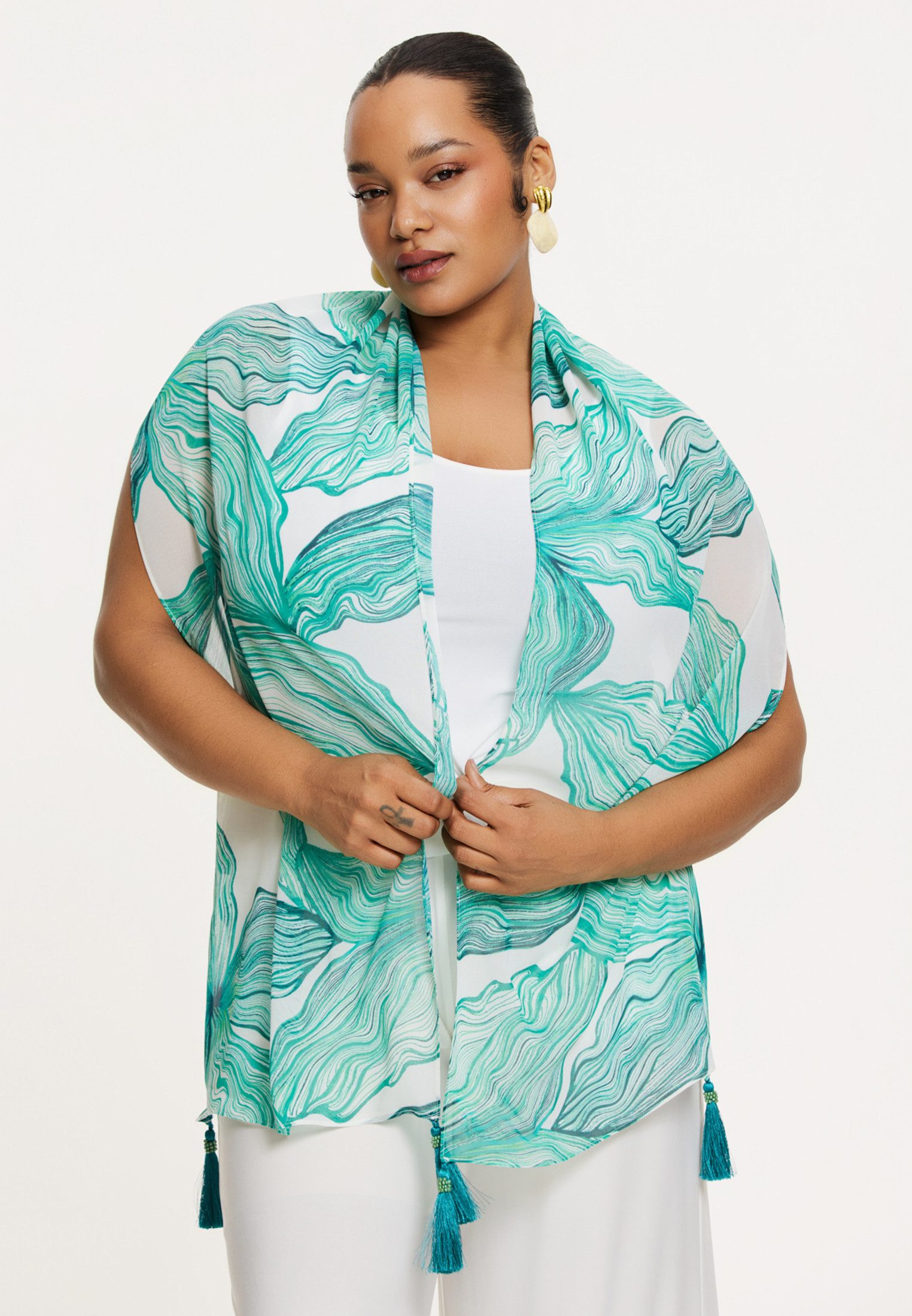 Modeschal Damen Schal mit Druck