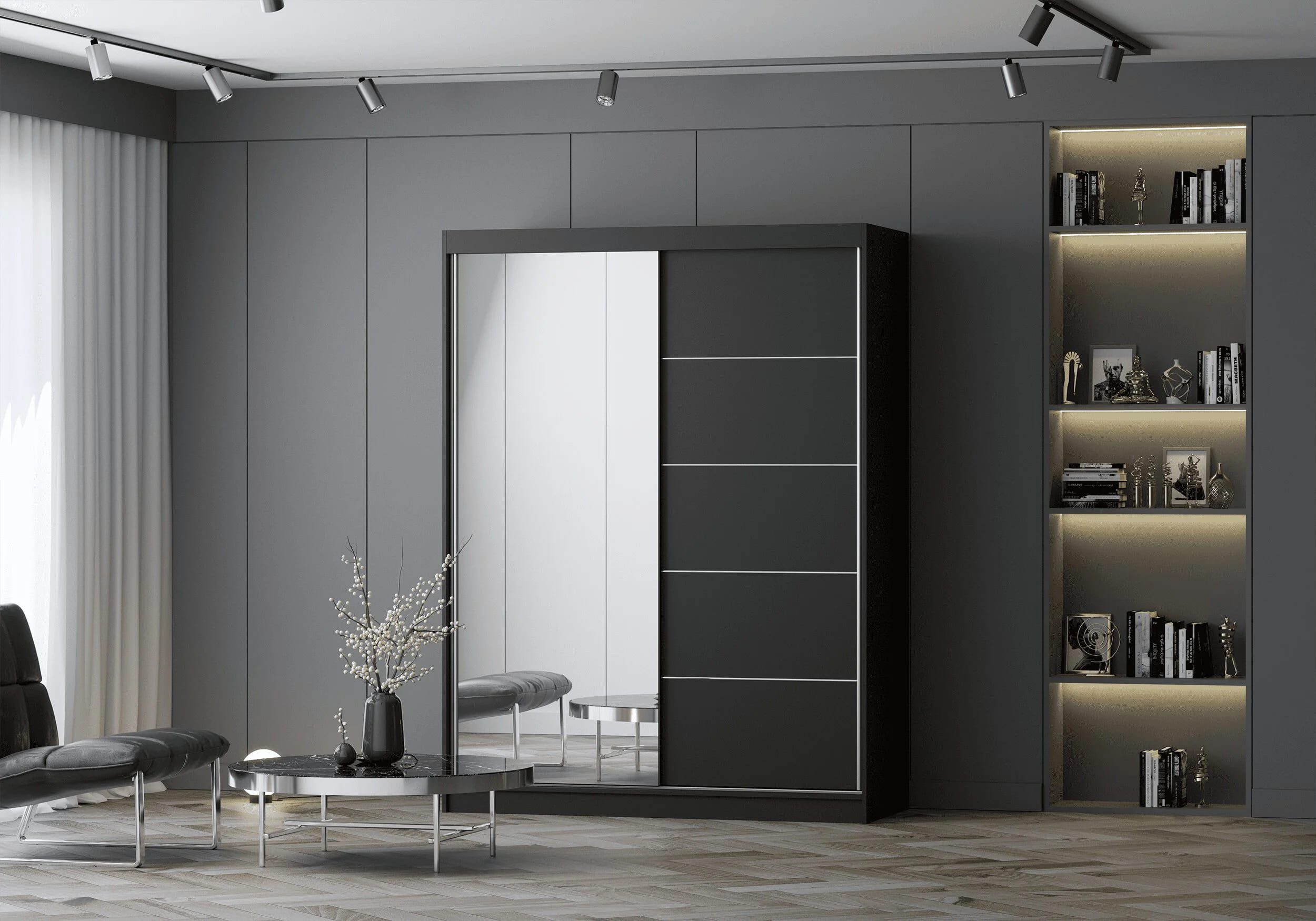 MOEBLO Kleiderschrank LARA 05 (mit Spiegel günstig online kaufen