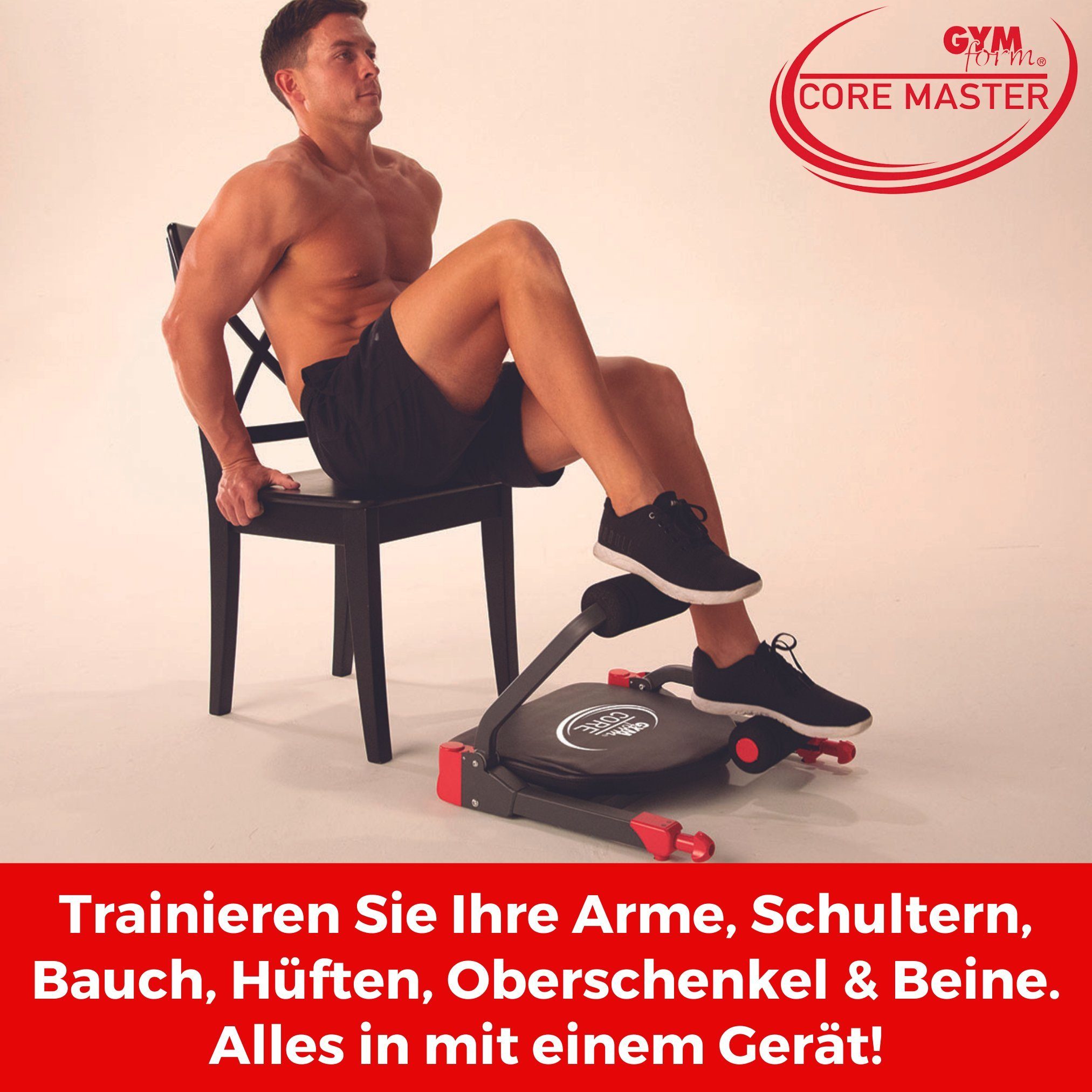 Zuhause Fitnesswunder Trainingsanleitung), Fitnessgerät Core Ganzkörpertrainer für (mit & kompaktes Gymform® kleines Master, -