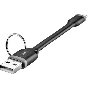 Renkforce USB 2 Powerbank Anschlusskabel A/USB-C™ 10 cm USB-Kabel, (10.00 cm)