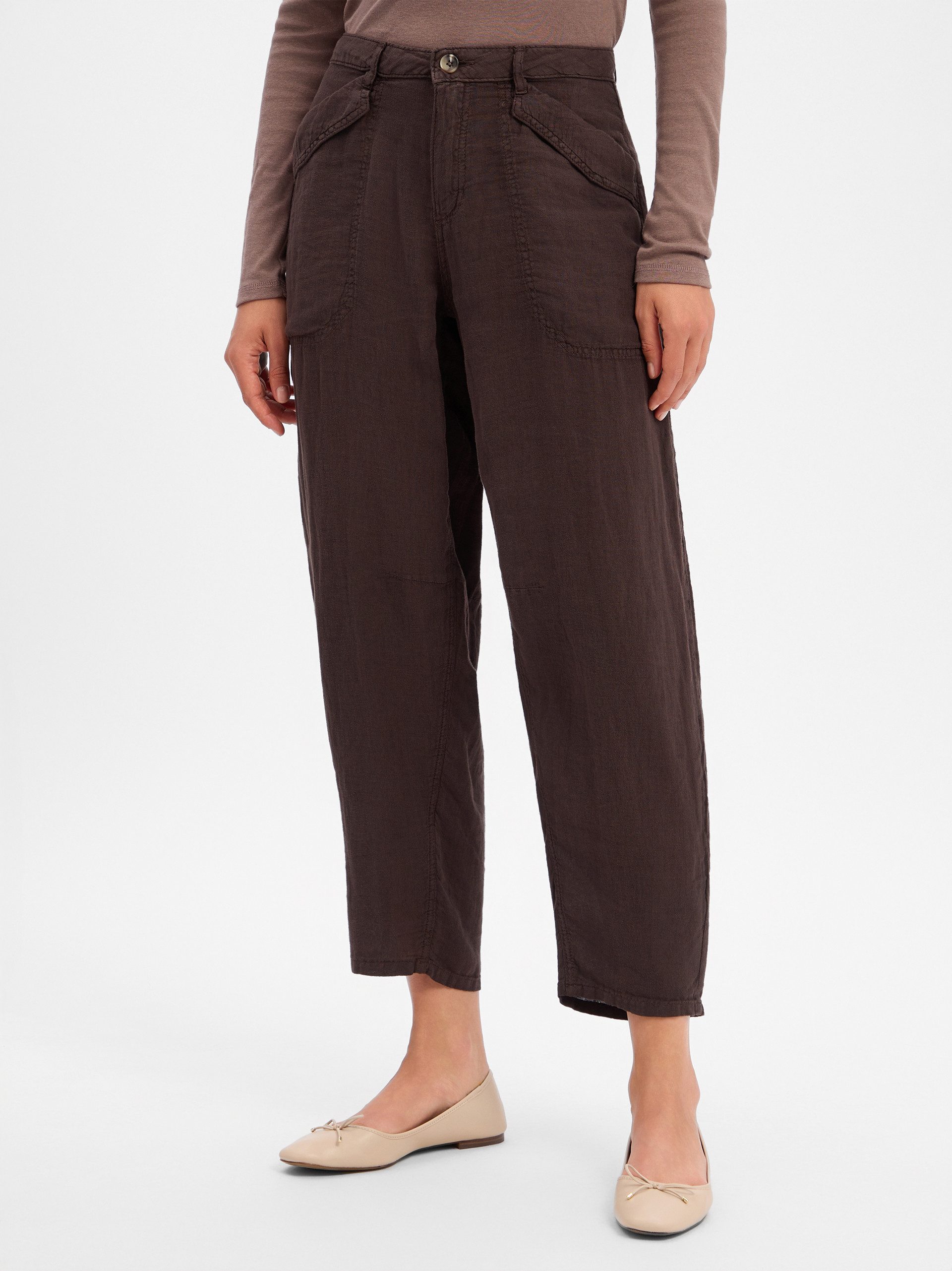 ROSNER Leinenhose Mara Tapered Fancy