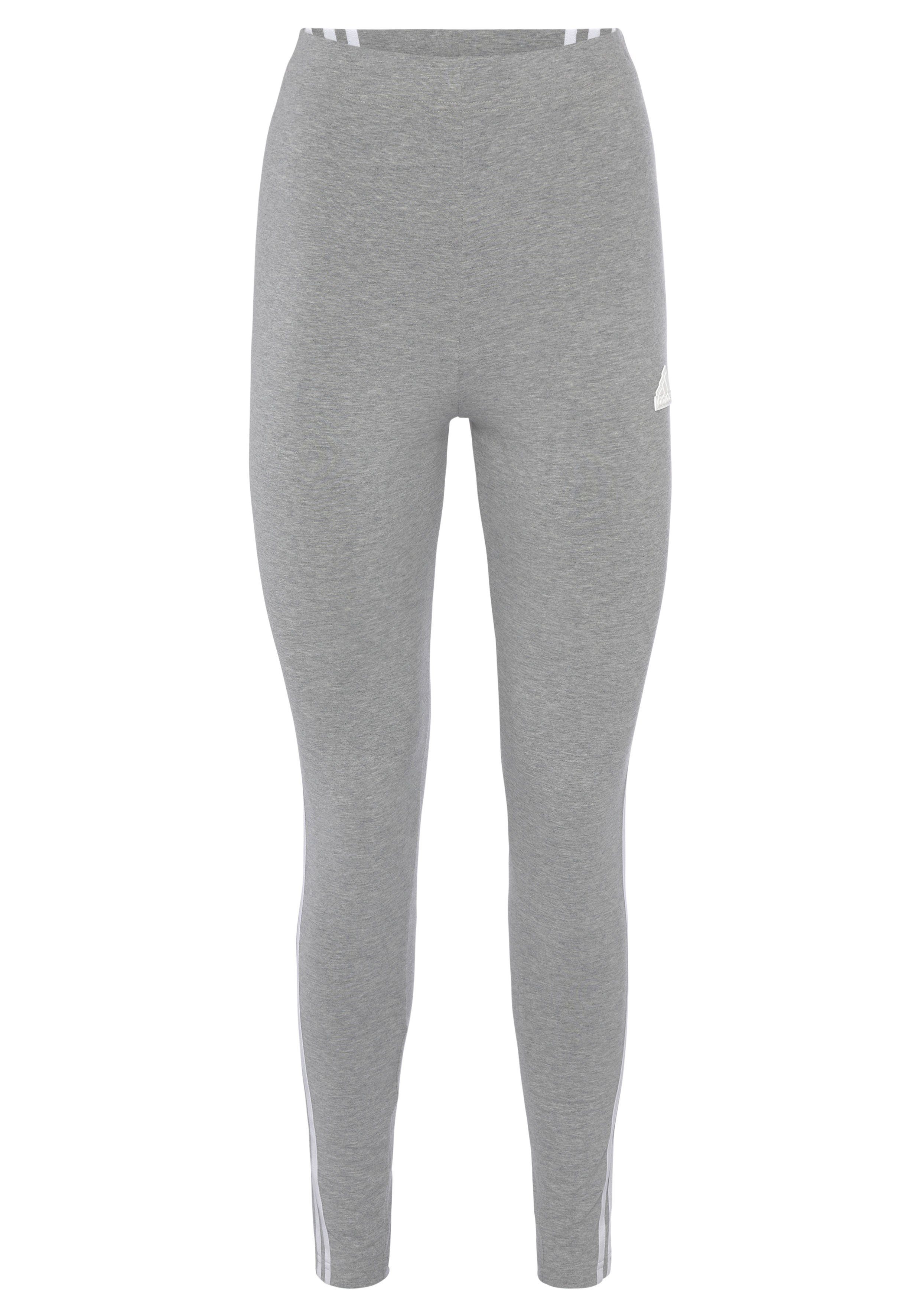Sportswear Heather adidas (1-tlg) Medium Leggings Grey FUTURE ICONS 3-STREIFEN