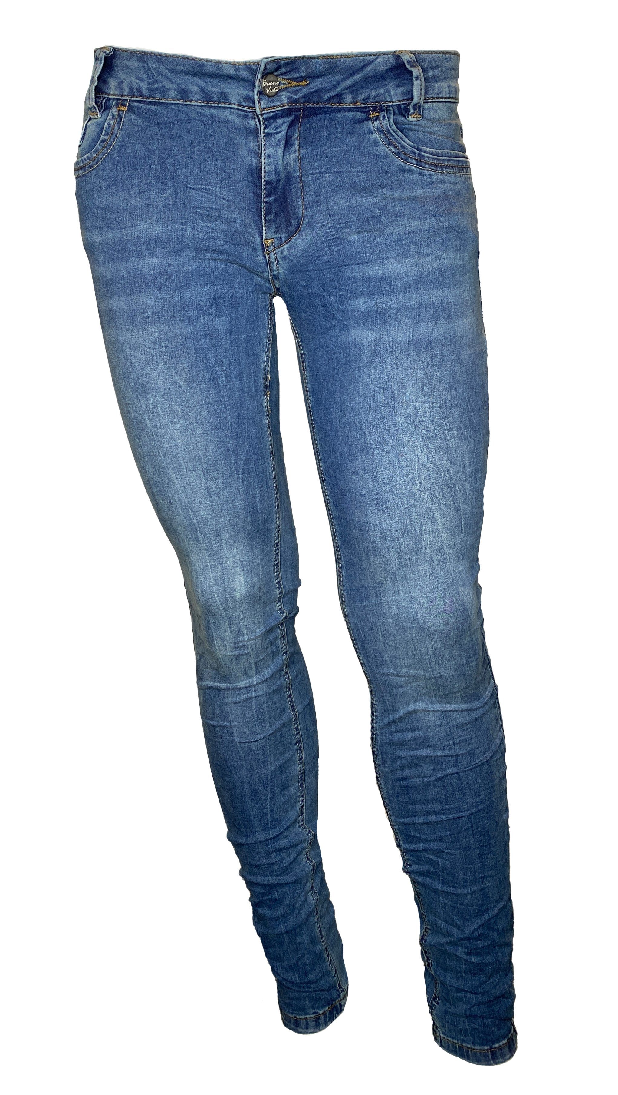 Buena Vista Bequeme Jeans Kim-Zip Stretch Denim