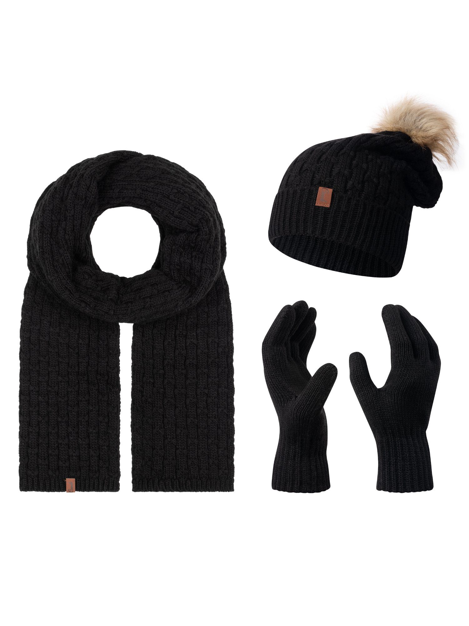 Rock Creek Mütze & Schal Schal Mütze Handschuhe Set U-102