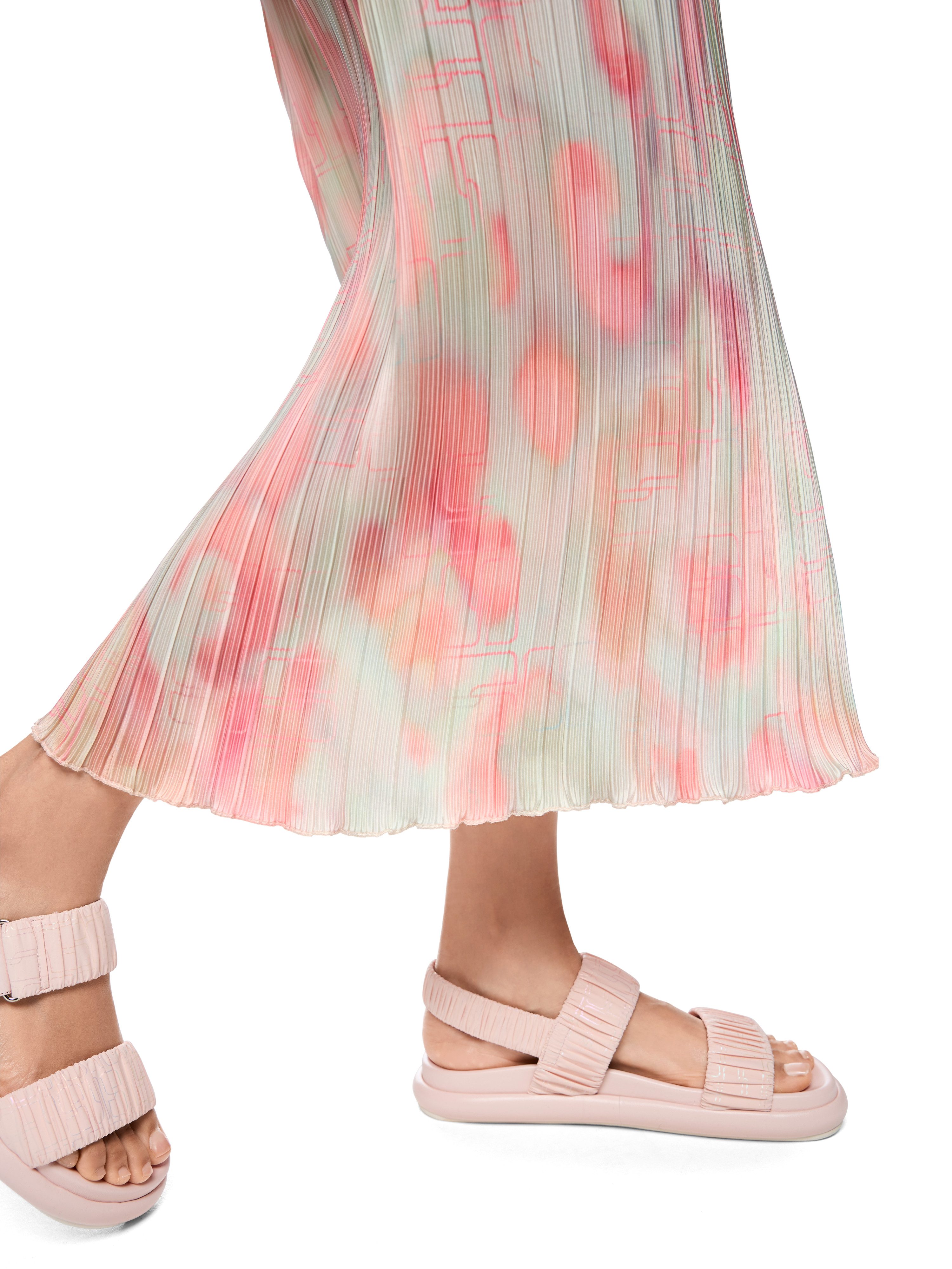 Marc Cain Plisseerock Mindful Moving Premium Damenmode gemustert, elastischer Bund