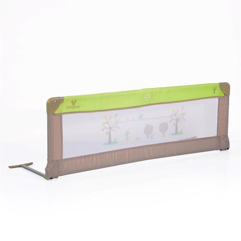 Cangaroo Bettschutzgitter Bettschutzgitter, Bettgitter 130 x 43,5 cm, für zuhause und unterwegs grün | Bettgitter