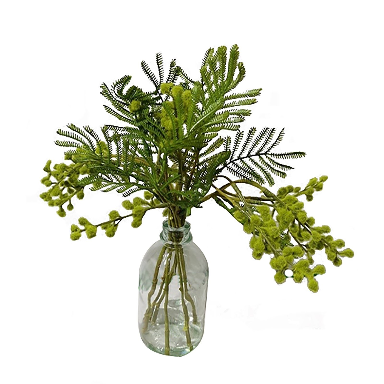 Kunstblume Kunstpflanze Gräser in Vase Flora Gräser, HTI-Living, Höhe 38 cm