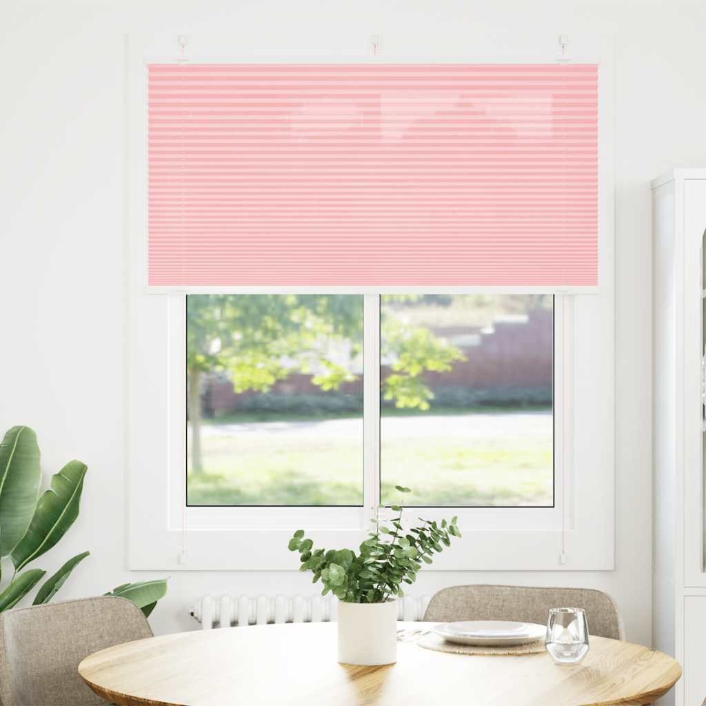 vidaXL Jalousie 115 x 100 cm Plissee Rosa 115x100 cm Stoffbreite 114,4 cm Polyester