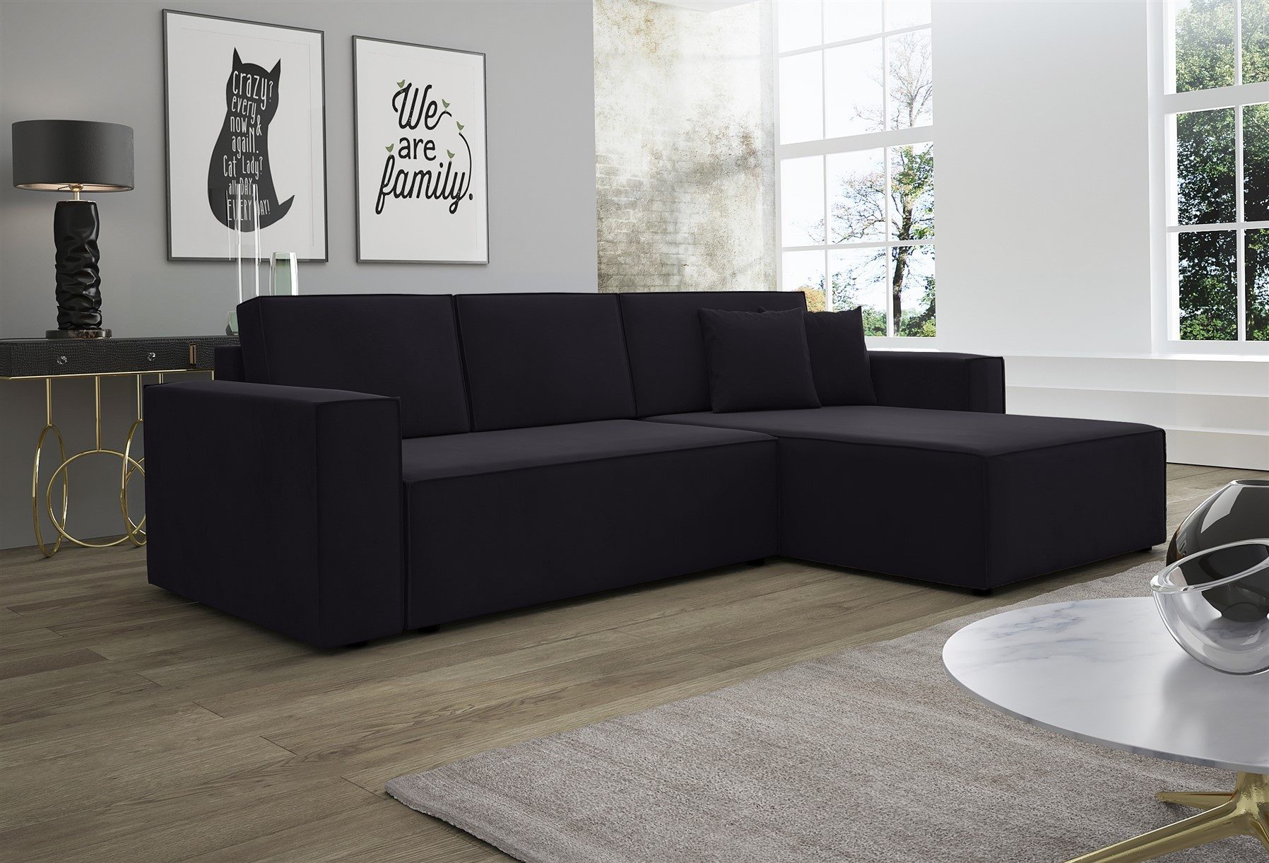 Fun Möbel Ecksofa Schlafsofa Sofa CONOR günstig online kaufen