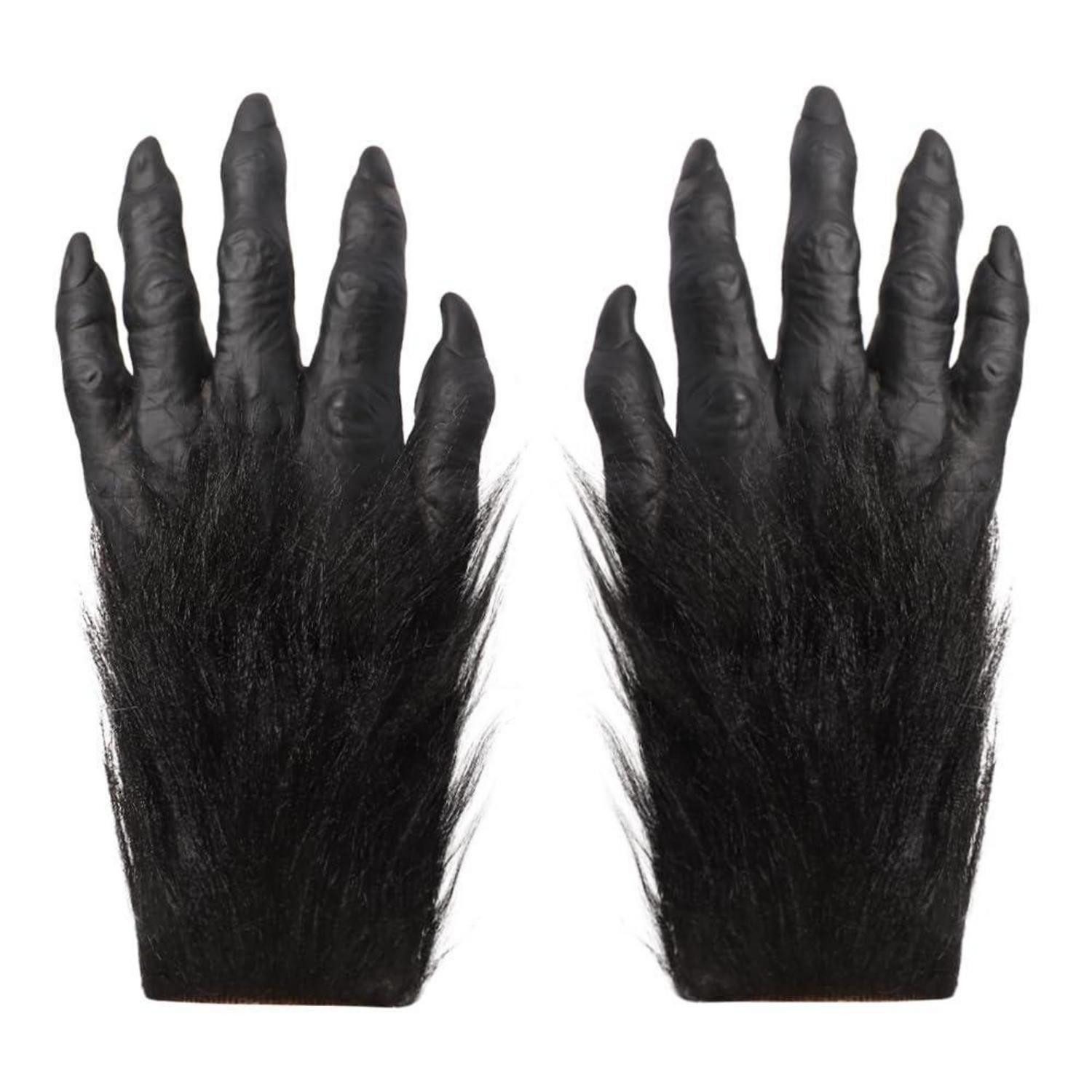 LuxusKollektion Monster-Kostüm Handschuhe Wolfsklaue Cosplay Halloween Karneval Kostüm Schwarz