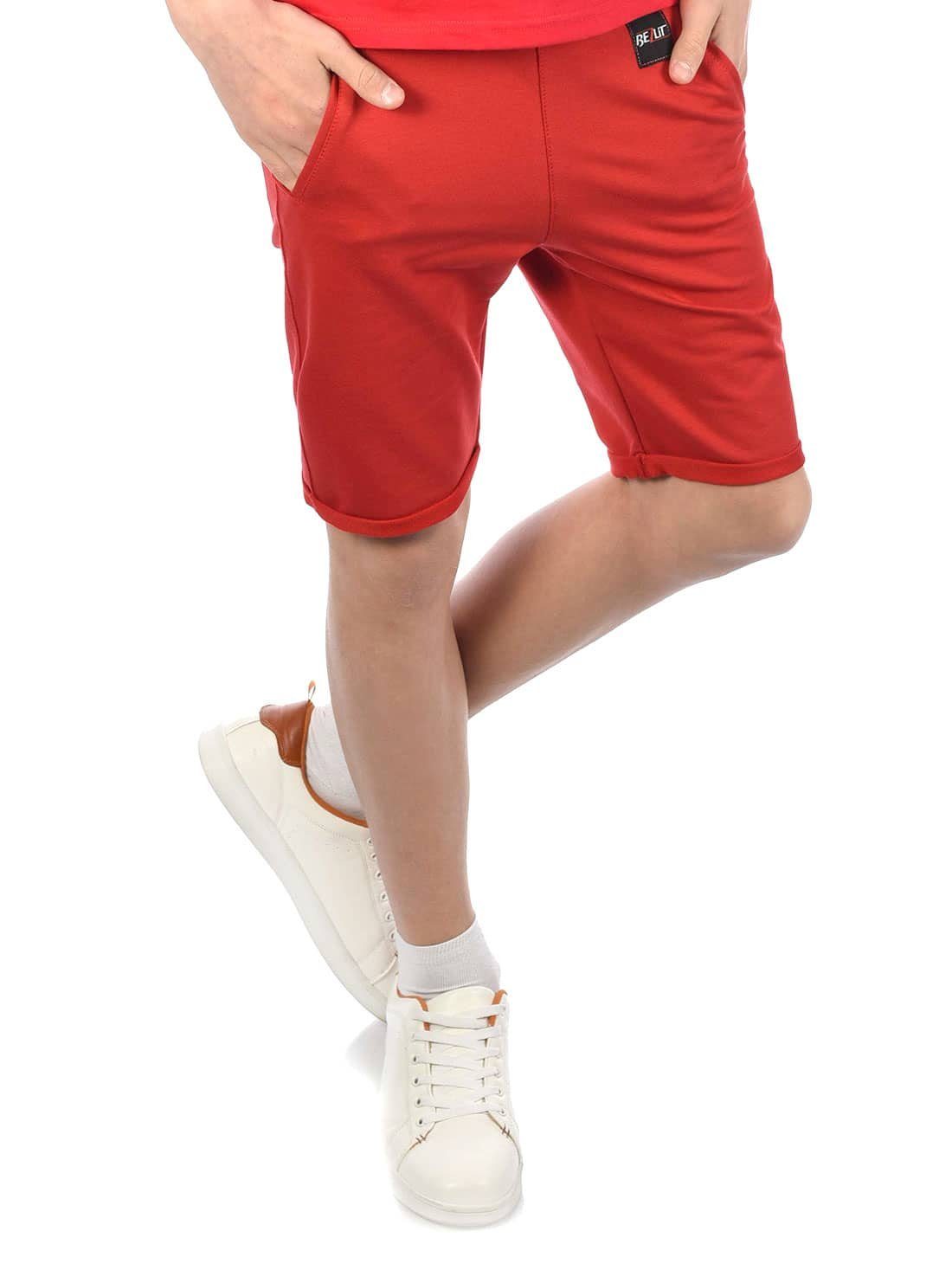 BEZLIT Shorts Kinder Jungen Stoff Shorts (1-tlg) Rot