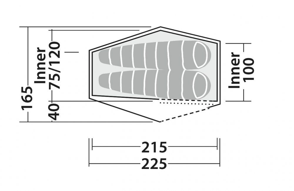 Tunnelzelt Personen: Chaser 2 ROBENS 2,