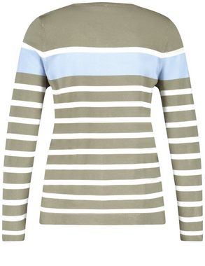 GERRY WEBER Rundhalspullover Softer Pullover mit modischen Streifen