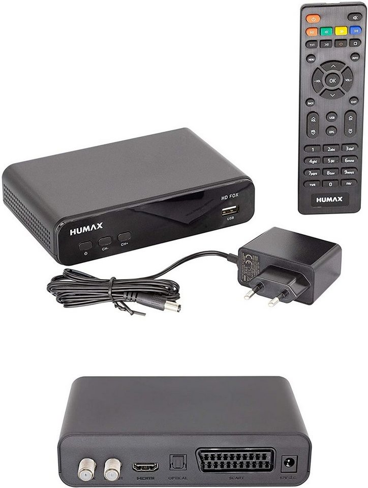 Humax HD Fox Bundle SAT-Receiver (HDMI, SCART, HDMI Kabel, 1,5m), DVB-S ...