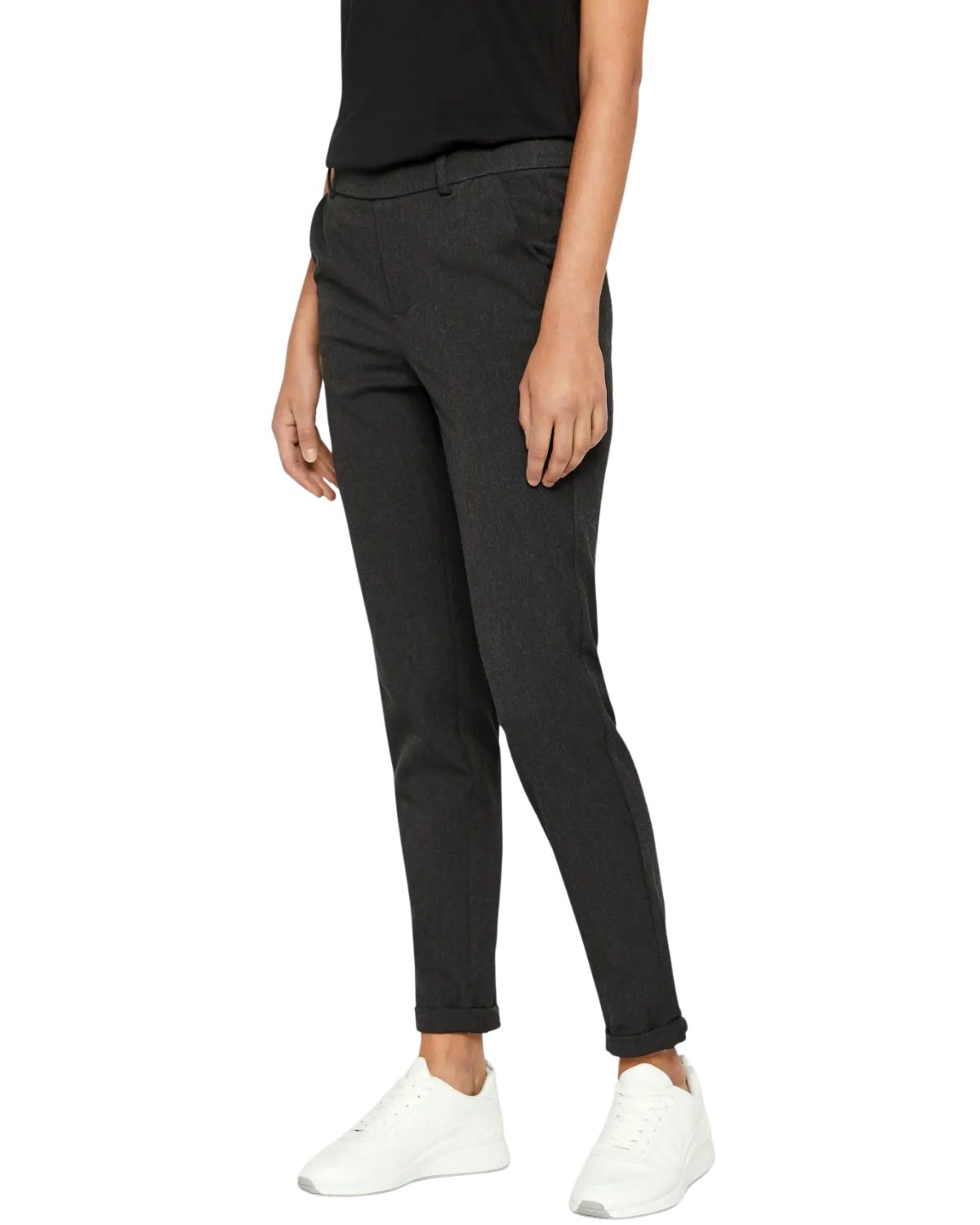 Vero Moda Stoffhose Mid Waist Loose Tapered Fit Hose günstig online kaufen