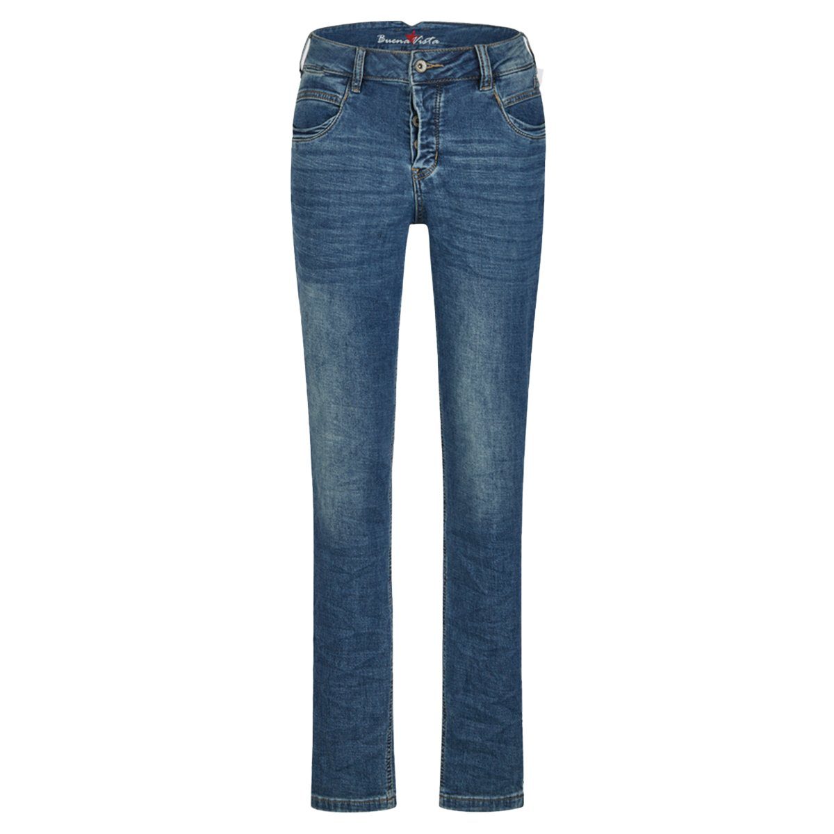 Buena Vista 5-Pocket-Jeans soft warming-mid blue Bali