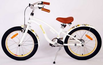 TPFSports Kinderfahrrad Volare Miracle Cruiser 18 Zoll mit Rücktritt + Handbremse, 1 Gang, (Mädchen Fahrrad - Rutschfeste Sicherheitsgriffe), Kinder Fahrrad 18 Zoll mit Ständer Laufrad Mädchen Kinderrad