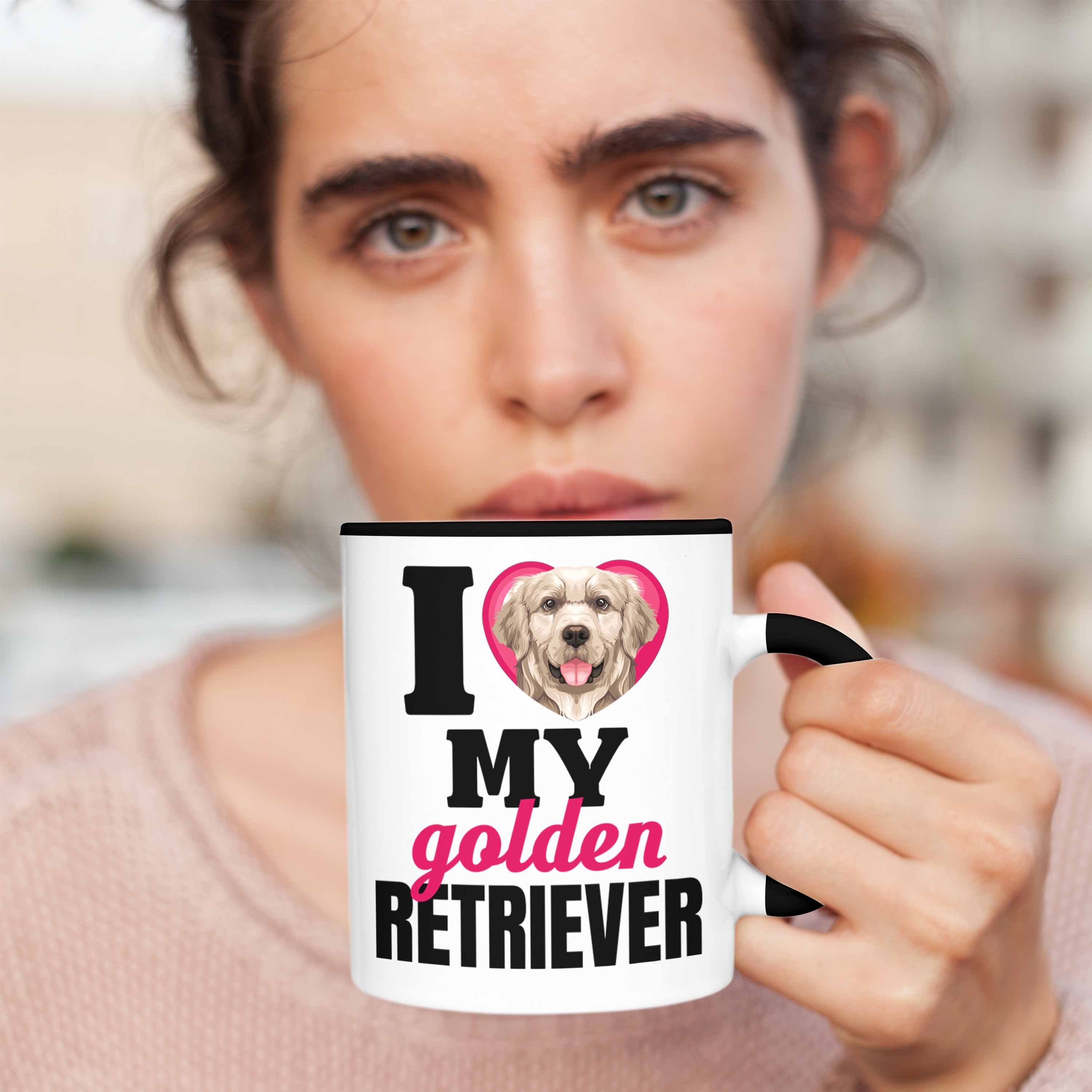 Tasse Lustiger Geschenkide Schwarz Golden Besitzerin Trendation Spruch Retriever Tasse Geschenk