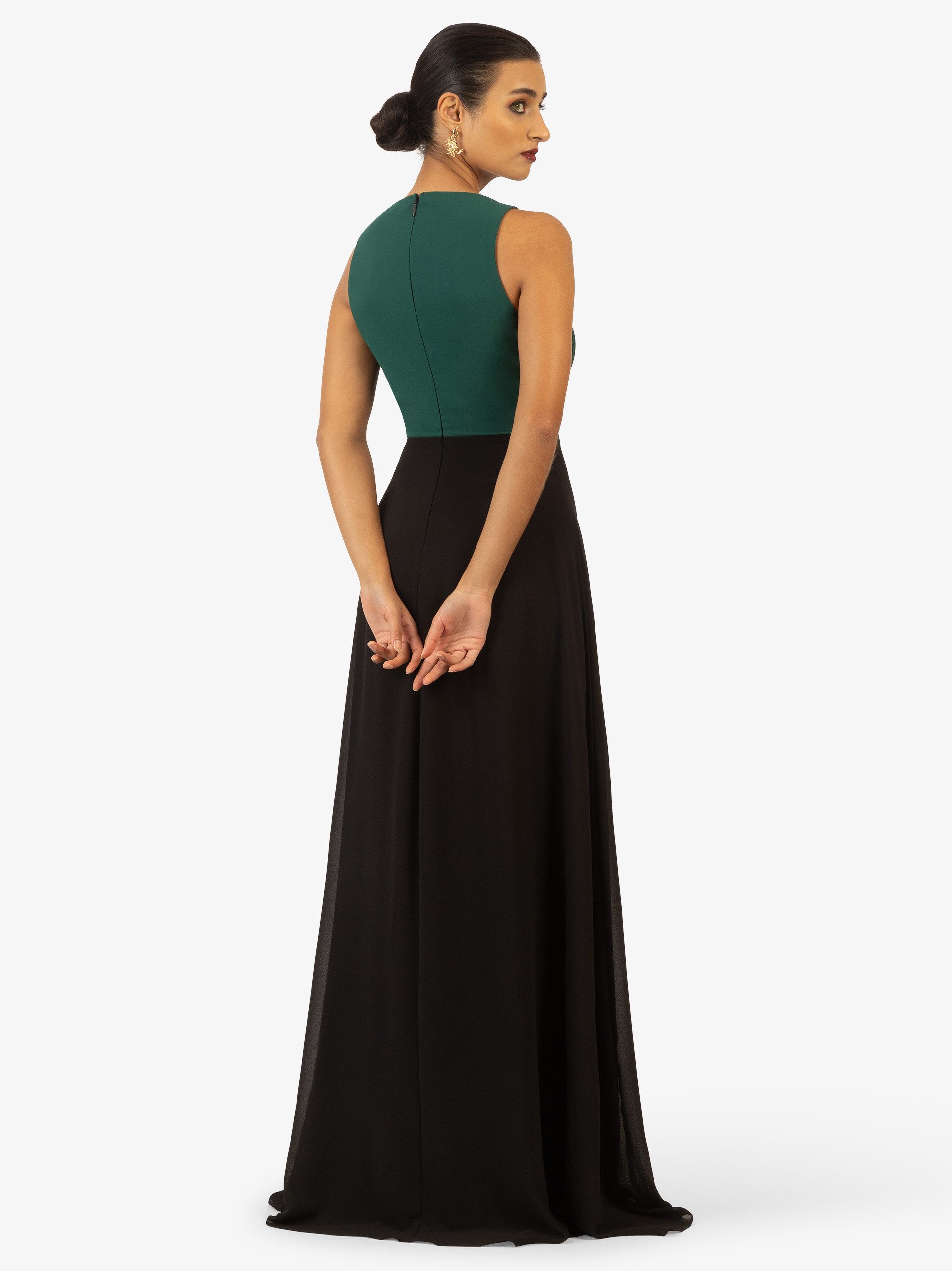 Kraimod Abendkleid im Zwei-Farben-Design