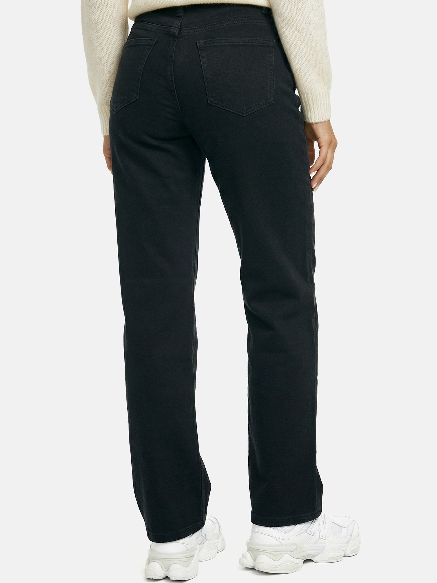 Tazzio Straight-Jeans F141 High Waist, gerades Bein, cleane Uni-Optik