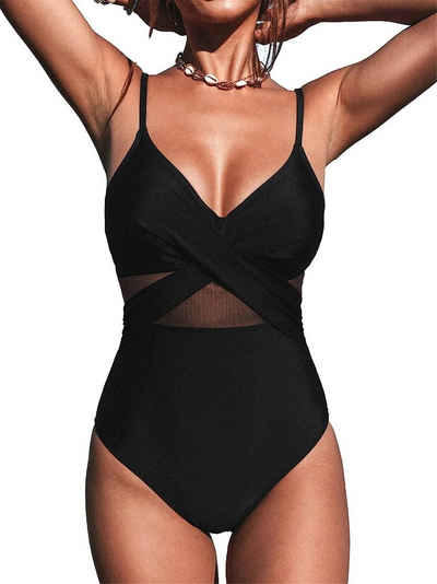 carefully selected Badeanzug Body Shaping Effect Damen Bikini Bauchkontrolle