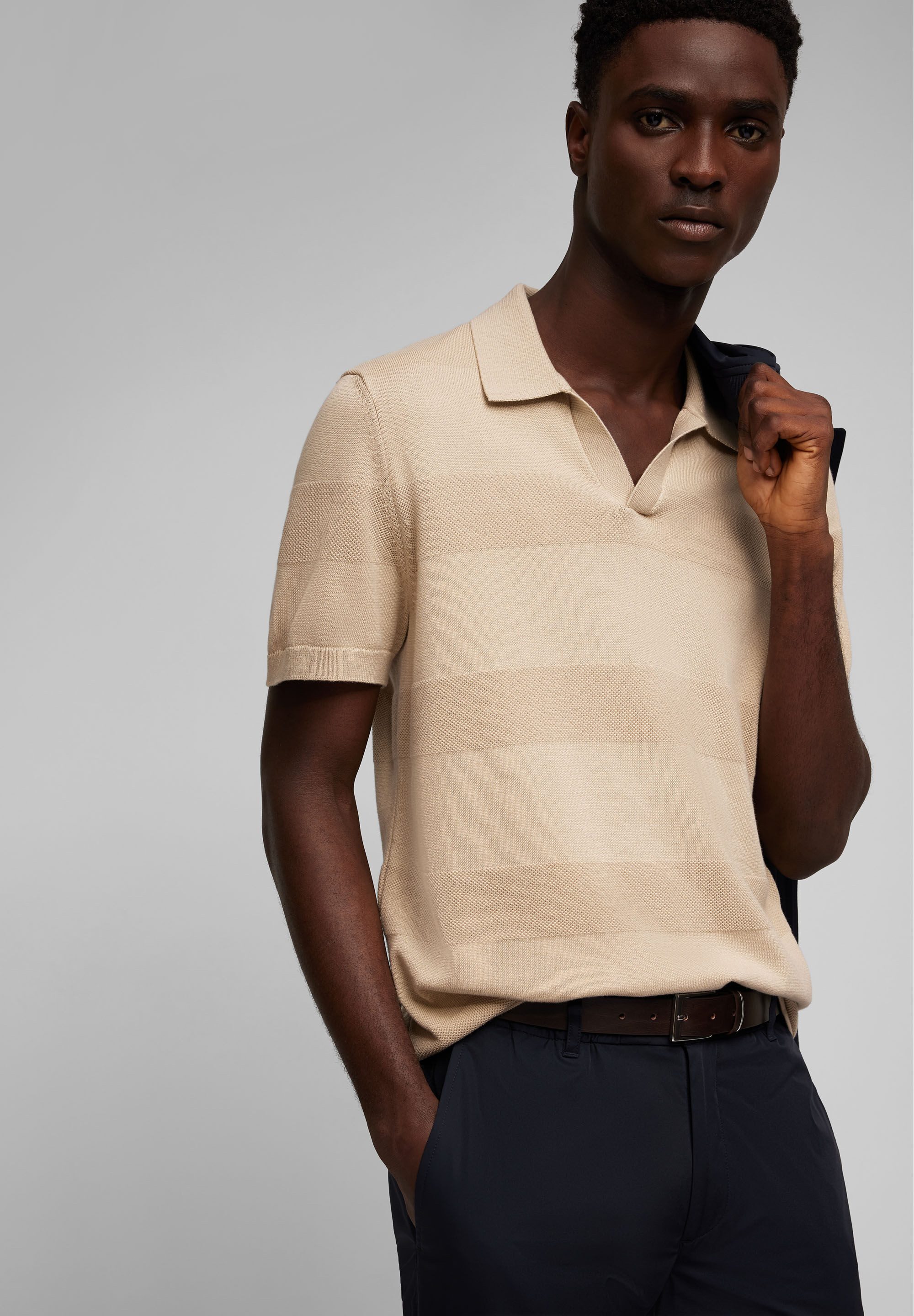 HECHTER PARIS Poloshirt (1-tlg) aus 100% Baumwolle