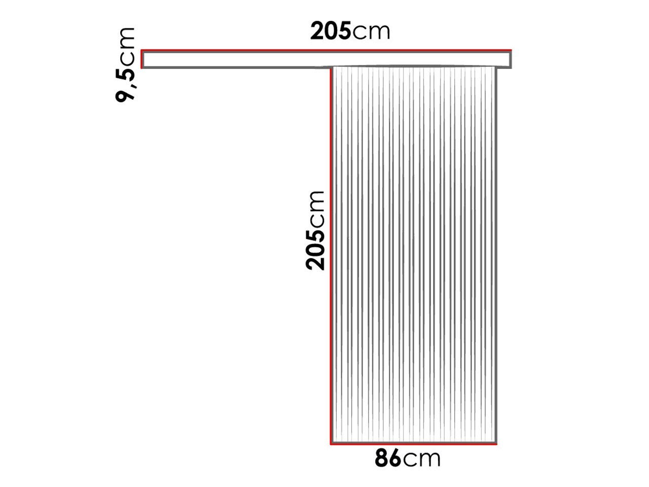 MIRJAN24 Schiebetür Belmo 80 (universell Links / Rechts), Metallkugellagerschiebesystem