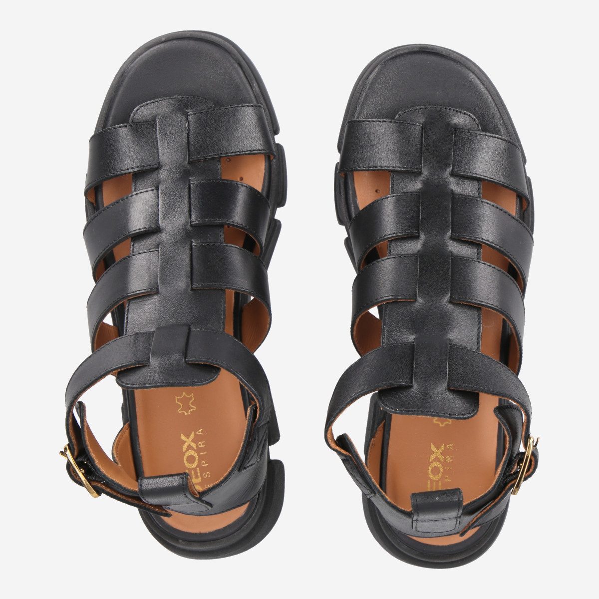 Geox GEOX LISBONA, Sandaletten, Schwarz, Damen Sandalette