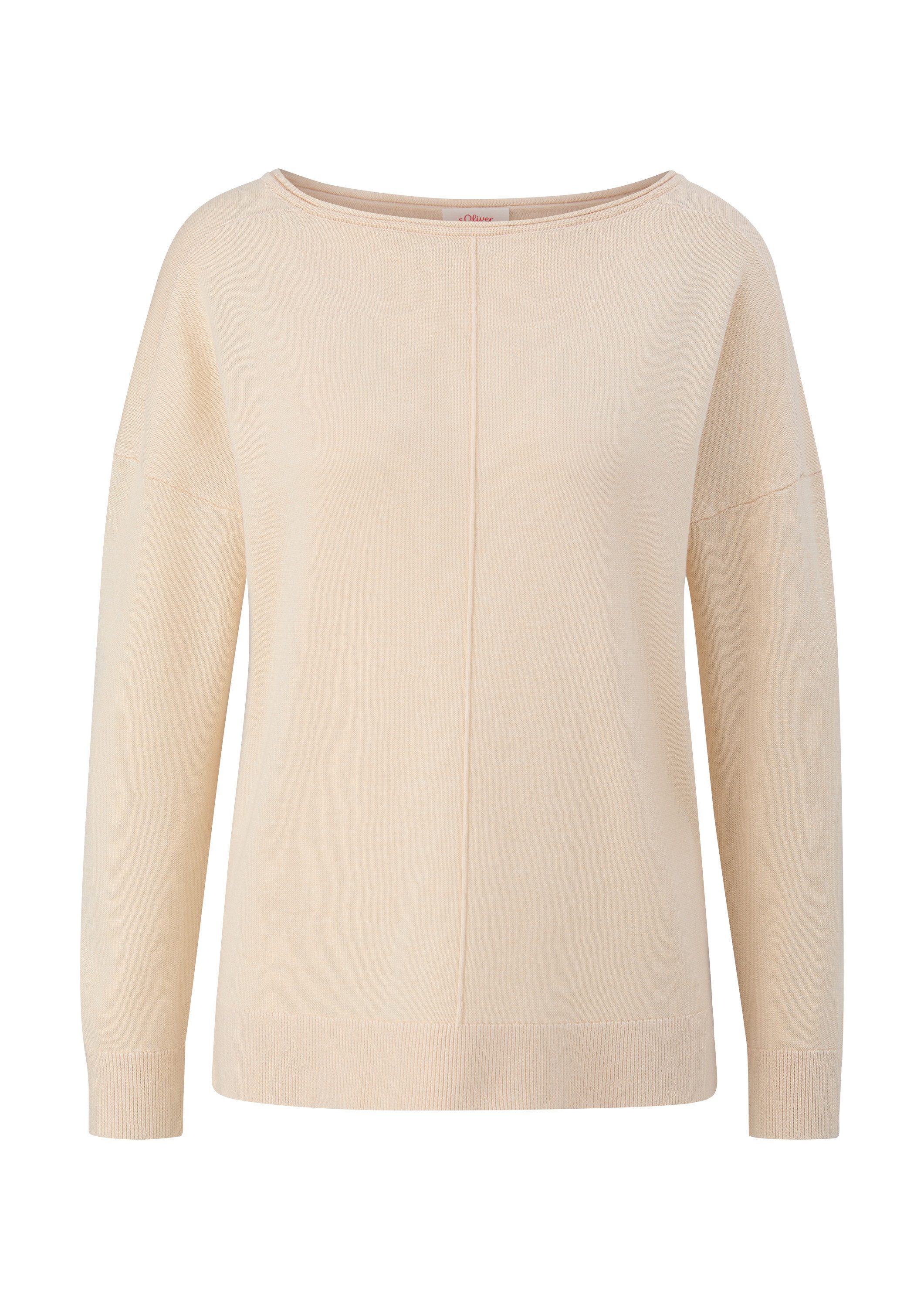 s.Oliver Longpullover Strickpullover Strickpullover im Loose Fit günstig online kaufen