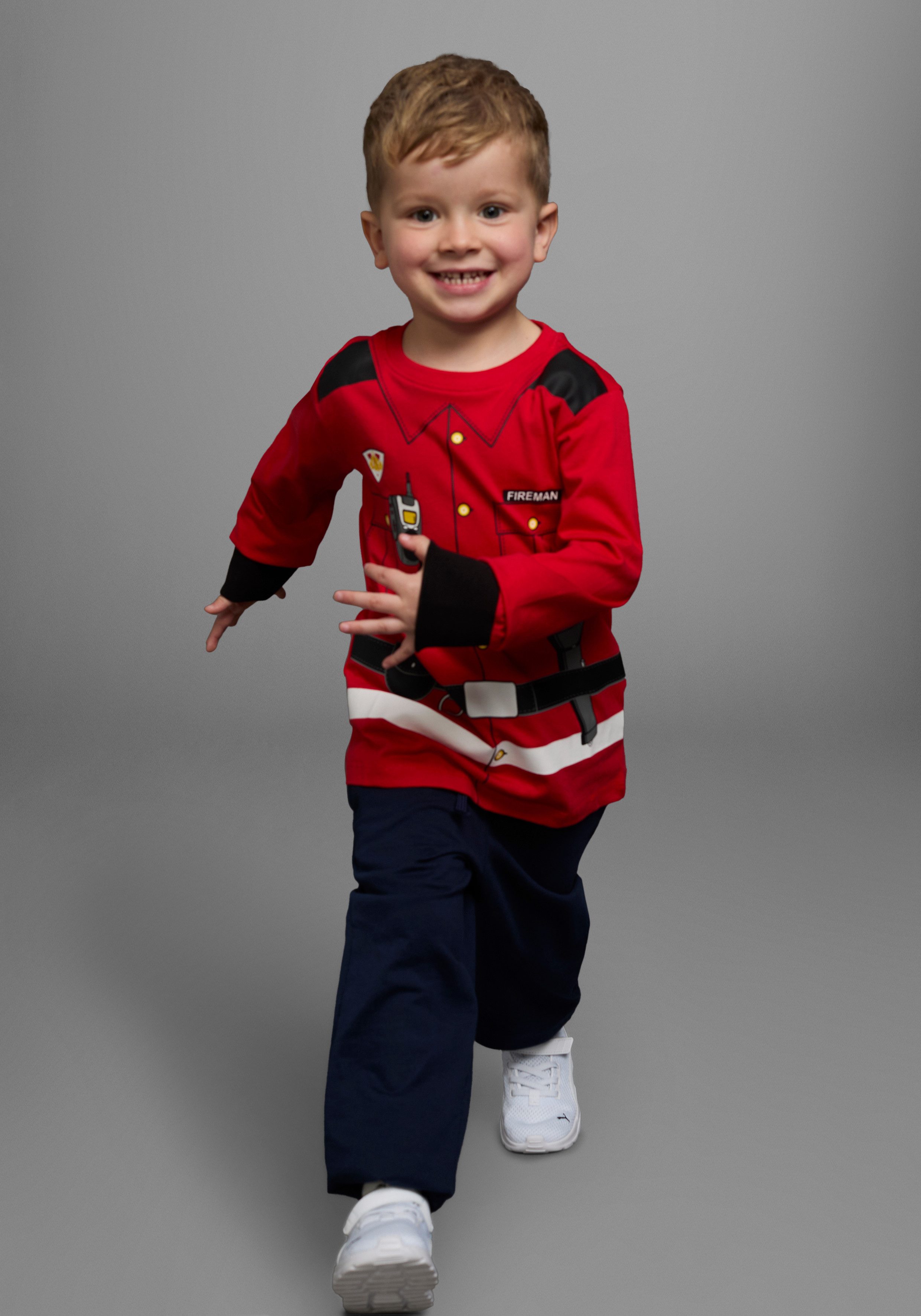 KIDSWORLD Langarmshirt FEUERWEHR Langarm, Basic-Passform, bedruckt, Rundhalsausschnitt