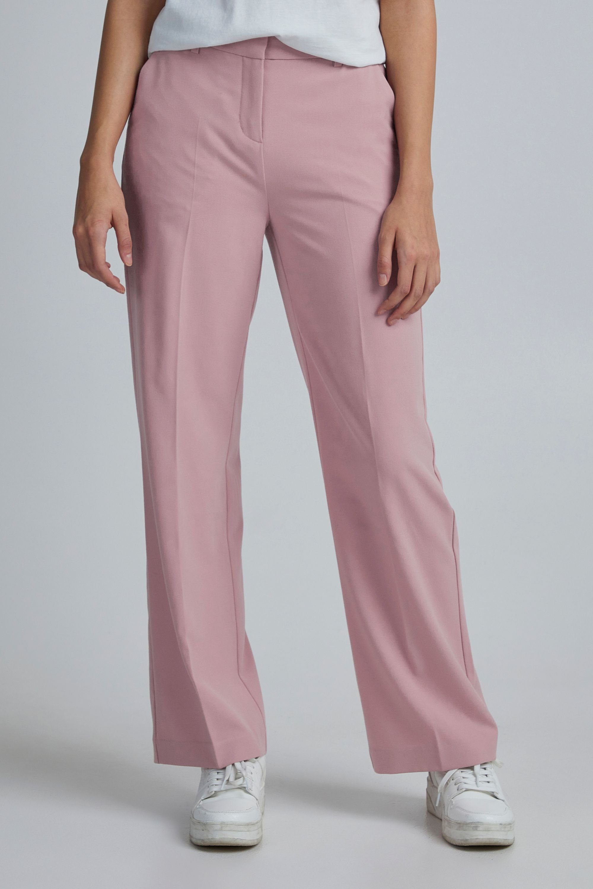 b.young Bundfaltenhose BYDANTA WIDE LEG PANTS 2 - 20806640 Stoffhose mit Gürtelschlaufen Mauve Shadows (163205)