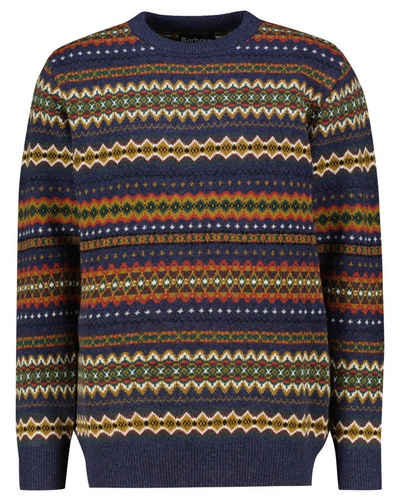 Barbour Strickpullover Herren Strickpullover CASE FAIR ISLE aus Lammwolle (1-tlg)