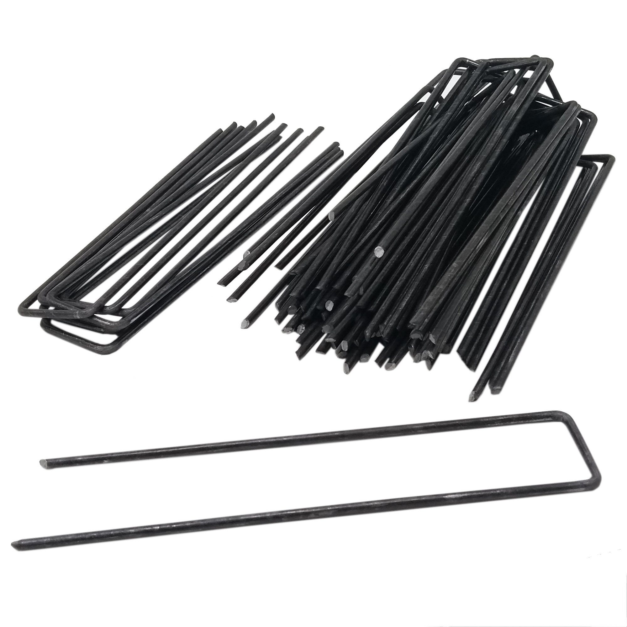 Unkrautvlies 50x Bodenanker Erdanker Zelthering Befestigung für Unkrautvlies 150mm